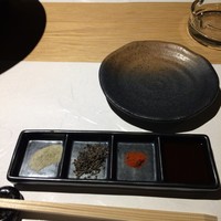 しゃぶ焼 ふくのや - 山椒塩、昆布塩、