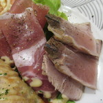 ビストロ アオキ - ブりのカルパッチョと生ハム