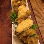 牡蠣と舞茸のフリット