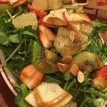 イチゴ・キウイ・メローゴールドとクレソンサラダ