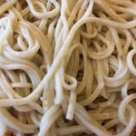 蕎麦藍 - 丸岡産の蕎麦のアップです。