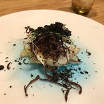 リストランテ ナカモト - 炭になった玉ねぎと頂くサワラのフリット！