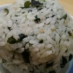 風の盆 - 高菜とわかめのおにぎり