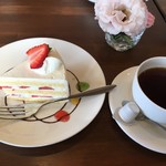 Cake Cafe 楽 - ［2018年2月］ケーキセット