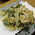 浪速料理 なか川 - 白海老のかき揚げ