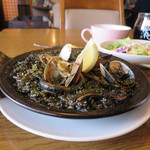 スペインバル BONITA - イカスミパエリア（2018年2月）