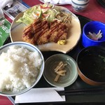 佐賀ロイヤルゴルフクラブ - とんかつ定食＝差額３５０円 税別