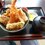 苗穂通り しあわせ食堂 - 天丼　650円