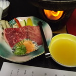湖泉荘 - 陶板でお肉