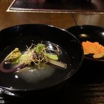 懐石こがね - 氷中豆腐のすまし仕立て