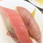 岬水産 - 180201木　神奈川　岬水産　本マグロ中トロ、天然ぶり110円