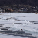 湖泉荘 - 御神渡り＠赤砂崎公園
