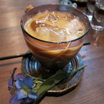 寧估庵 - アイスカフェラテ800円