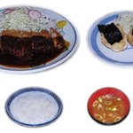 美濃屋 - ミックス定食