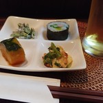 インディ庵 - この日のお通し。