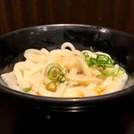 本場さぬきうどん 親父の製麺所 - ［2018/02］釜玉うどん・並(510円) タレ投入後