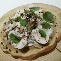 ラ ペ - しらすとマッシュルームの蕎麦粉クレープ