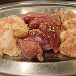 焼肉炭銀 - 地鶏ミックス