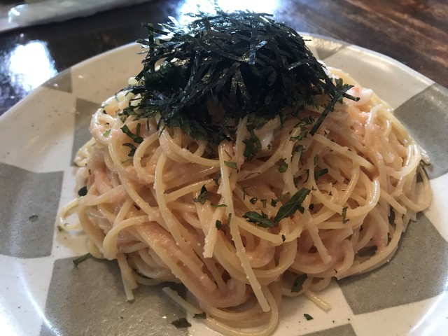 海なし県故に絶品 甲府のイカ明太スパゲッティ By やまいぬ 楽 甲府 パスタ 食べログ