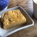 そば舎 あお - お通し 玉子焼き