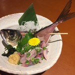 海鮮居酒屋 はなの舞 - 鯵のたたき