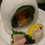 和英 - お造り、かまくら仕様　横手のかまくらに似てます