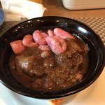 ビリエット - 猪バラ肉とサルシッチャの煮込み ビーツのニョッキ添え