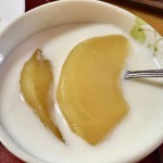 さくら亭 - 定食(¥700) コンポート入りヨーグルト