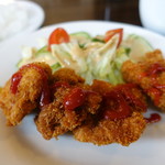 じゃがいも - チキンカツアップ