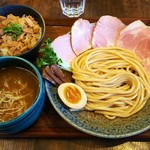 若葉 - つけそば(並盛)と豚丼