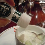 ル・コントワール・デュ・グー - 塩をかけると甘さが引き立つね