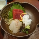 天ぷらふく西 禅と匠 - 刺身3種盛り