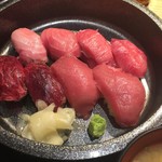 脳天屋 本家 八丁堀店 - 【ランチ】鮪づくし寿しにぎり1000円(税込)