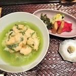 天麩羅 巽 - 天茶、香の物