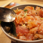 日本橋海鮮丼 つじ半 - グチャグチャに混ぜて