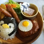 スマイルキッチン - ペンギンプレートハーフ1180円