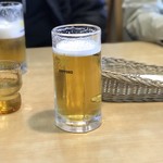 寿松庵 - 1杯目は生ビール。