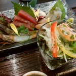 ビストロ居酒屋 懐 - 「鮮魚のお造り盛り合わせ定食」