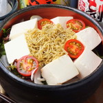 吻仔魚豆腐的日式沙拉