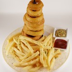 Onion ring tower & potato