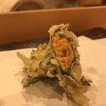 秋田 てんぷら みかわ - 雲丹