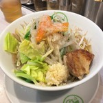 自家製麺ラーメン もりきや - 鶏太郎 ホワイト ¥750 麺300g ニンニク アブラ 