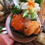 海さくら - 海鮮丼、ウニ、イクラ、エンガワ