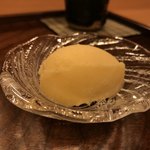 秋田 てんぷら みかわ - 南高梅のシャーベット