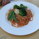 イタリアンレストラン QUINDICI - 春野菜のスパゲッティ。お野菜美味しい☆パスタ自体は普通。
