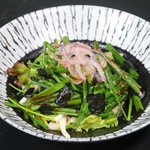 Warayaki Teppanyaki Iyasaka - 早どりねぎのサラダ