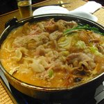 美食 米門 - 九州黒豚のとんこつコラーゲンすき焼き