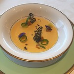 レストラン シャンボール(リーガロイヤルホテル大阪) - フォアグラとかぼちゃの ドッキングは もぉ…とろける…ˉ̞̭ ( ›◡ु‹ ) ˄̻ ̊