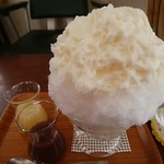 埜庵 - 白酒（あずきｼﾛｯﾌﾟ添え）1070円*2018.02