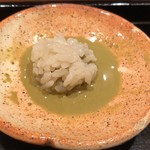 鮨みなと - 肝ソースにシャリが最高♡